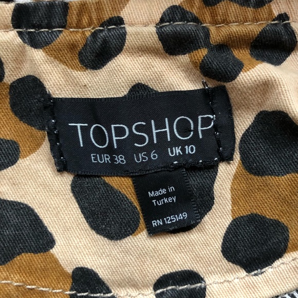 TOPSHOP LEOPARD PRINT COAT - Picture 5 of 7